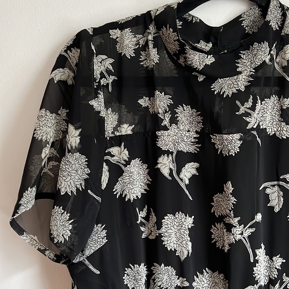 Lulus Floral Dressed Up Black Floral Print Midi Dress - Picture 6 of 9